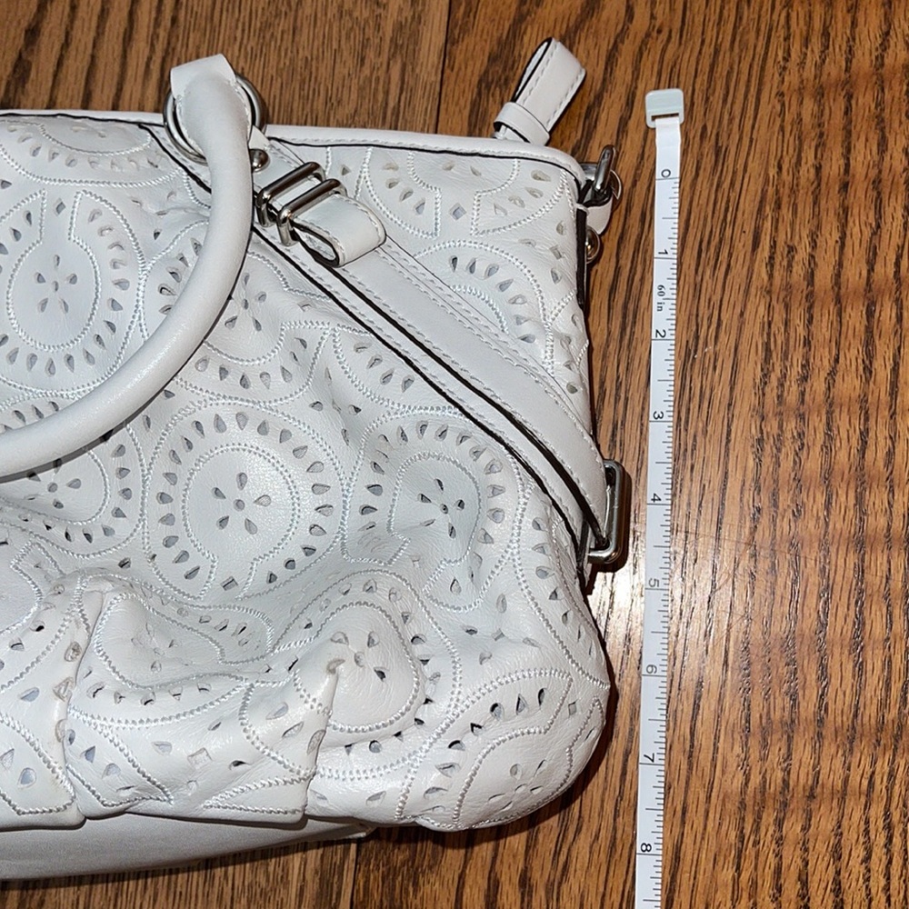 Coach Madison Leather Cut Op Art Sophia 2 way bag - Picture 10 of 11